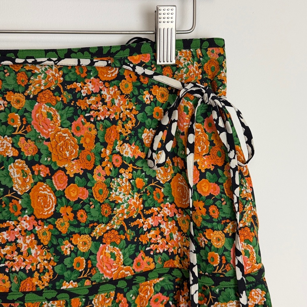 Coach Multicolor Floral paneled Skirt size 2 - Picture 4 of 16